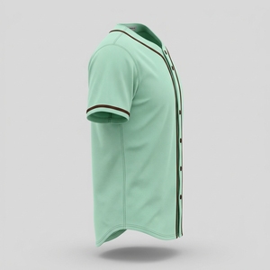 Camiseta de Béisbol Personalizada Unisex de Manga Corta con Botones, Ropa Deportiva Transpirable de Secado Rápido, Uniforme de Equipo Sublimado de Poliéster - Product Image 5