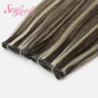 Prix de Gros Exclusif Cheveux Vierges Remy Non Traités Volume Weave 100% Humains Genius Weft Full End Weft Hair Extension