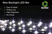 DC12V 24V haute puissance bord éclairé RGB led barre lumineuse avec lentille pour caissons lumineux