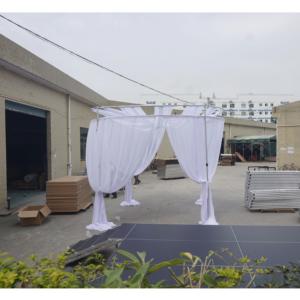 Adjustable Aluminum Silver Velvet <b>Backdrop</b> Decoration Wedding Trade Show Photo Booth Drapery <b>Stand</b> Portable Pipe and Drape - Product Image 1