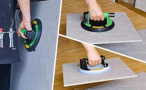 Sıcak satış 8 inç endüstriyel sınıf manuel kaldırma ağır vantuz 210kg taşıma kapasitesi granit cam karo Suckers - Product Image 6