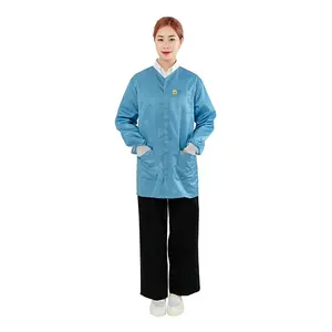 2021 New Design ESD Smock Cleanroom Lab Coat