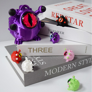 Figurines de monstres Cthulhu à grands yeux imprimées en 3D 2026, jouets anti-stress à yeux simulés, décoration d'Halloween pour la maison, cadeaux pour enfants - Product Image 3