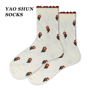 Tất Nữ Thời Trang Mùa Xuân Và Mùa Thu Họa Tiết Hoa Đáng Yêu Tất Nữ Họa Tiết Hoa Tình Yêu Thường Ngày - Product Image 4