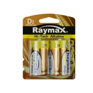 Raymax סוללה מפעל היי-טק LR20 AM1 גודל D אלקליין סוללה 1.5V ארוך חיים סוללות