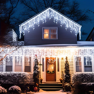 Luces LED de carámbanos para Navidad, interiores y exteriores, impermeables, para bodas, fiestas, jardín, guirnaldas, luces de ambiente - Product Image 2