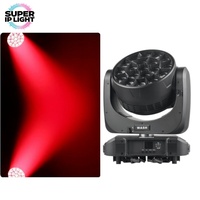 19 projecteurs Wash à tête mobile 4-en-1 RGBW 40W avec zoom, IP65, DMX, RDM, activés par le son, en aluminium moulé sous pression, pour événements extérieurs, concerts et spectacles