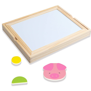 Venta caliente de madera de doble cara tablero de dibujo magnética para los niños - Product Image 4