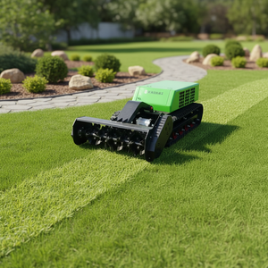 Lithium Iron Phosphate <b>Battery</b> Powered Remote Control Tracked Range Extended Electric Brush Mower with 180mm Ground Clearance - Product Image 4