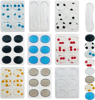 Accesorios para Batería, Almohadillas Autoadhesivas para Silenciar la Batería, Almohadillas de Gel de Silicona Elástica Resistente, Gel Abafador
