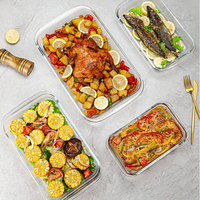 Mini casserole en verre pour utilisation au four