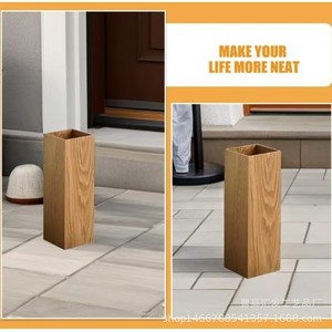 Wooden Umbrella <b>Stand</b> Solid Wood No Lid For Home Hotel Living Room Storage Box - Product Image 1