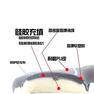 Selle de vélo avec rembourrage en gel, confortable pour vélo ordinaire, unisexe, adultes, noir, rouge, bleu - Product Image 3