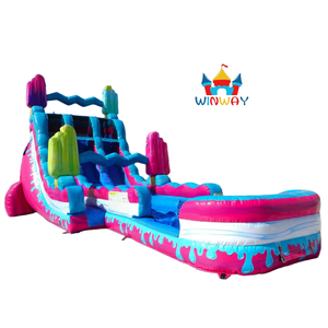Đầy Màu sắc bán buôn trượt nước <span class=keywords><strong>Inflatable</strong></span> với hồ bơi, thương mại trẻ em trượt bơm hơi cho mùa hè Đảng & Ngoài trời vui vẻ - Product Image 2