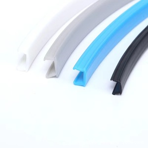 Perfil de aluminio industrial con tira de sellado plana de PE suave 2020 3030 4040, tira de ranura de sellado de bordes de 6, 8, 10 mm - Product Image 1