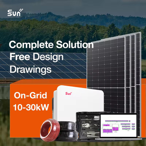 Sunplus ชุดนอกกริด10กิโลวัตต์5 kWh LiFePO4แพ็คพลังงาน monocrystalline ซิลิคอน MPPT PWM ติดตั้งบนพื้นลิเธียมไอออน - Product Image 1