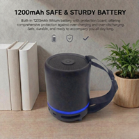 S919 untuk Speaker Mini 5.3 - Efek Cahaya Nirkabel Portabel TWS Port Pengisian Daya Tipe-C Plastik Output 3W Baterai 2000mAh