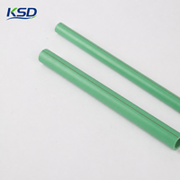 Muestra Gratuita de Tubería de Plástico KSD, Tubería Verde para Agua Fría y Caliente PN12.5, Tuberías PPR para Materiales de Plomería
