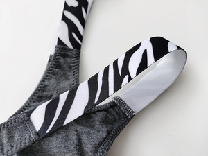 Tanga de Alta Calidad para Mujer, Estampado de Cebra y Leopardo, con Abertura Lateral Alta, Tanga Moldeadora de Algodón Liso - Product Image 5