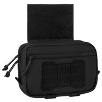 Pochette tactique KRYDEX, mini-sacoche avec porte-cordons TQ et panneau auto-agrippant BK CB RG