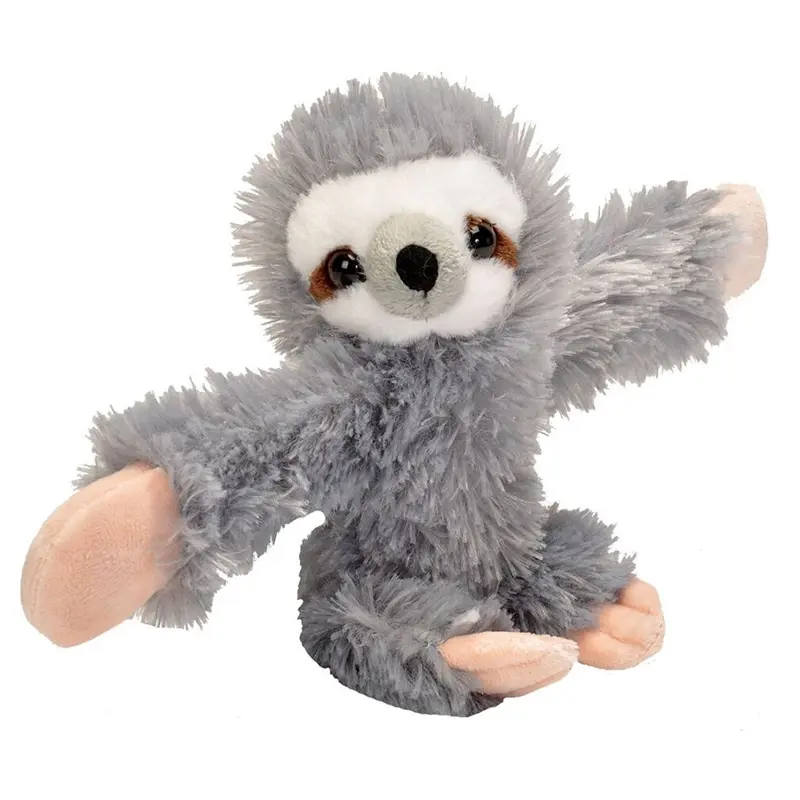 Customeizd Plush Stuffed Animal Sloth Plush Slap Bracelet Stuffed Animal Kids Toys
