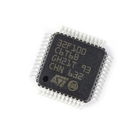 Nouveaux circuits intégrés de microcontrôleurs STM32F100C6T6B LQFP-48, composants électroniques