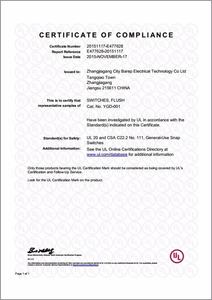 Barep YGD-001 approuvé UL modèle américain 1 gang 1 voie applique murale gradateur interrupteur à bascule marche-arrêt - Product Image 3