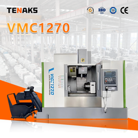 Centre d'usinage vertical TENAKS CNC VMC1270, machine de fraisage robuste avec commande GSK et broche BT40 pour pièces métalliques de précision