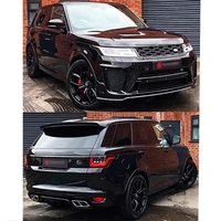 Kit de Carroceria de Alta Qualidade para Range Rover Sport L494 2014-2017, Atualização para 2020 SVR com Faróis e Lanternas LED, Capô, Para-choque e Para-lamas