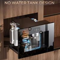Machine à eau gazeuse électrique en acier inoxydable OEM avec commande tactile intégrée, distributeur d'eau potable à chauffage et refroidissement instantanés