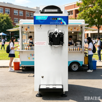 Machine à glace molle professionnelle à saveur unique U161 |   Congélateur vertical à lévitation magnétique pour les boutiques de desserts
