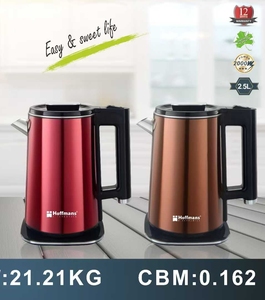 Bouilloire sans fil Hoffmans 2,5 L grande capacité 2000 W, chauffe-eau rapide avec couvercle à verrouillage de sécurité <span class=keywords><strong>pour</strong></span> l'approvisionnement des restaurants en Afrique - Product Image 4