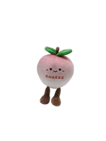 Porte-clés en peluche personnalisé mignon en forme de fruit, mini poupée en peluche de dessin animé, breloque de sac avec logo brodé, cadeau promotionnel