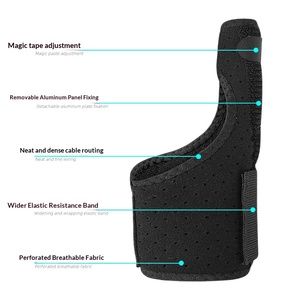 Férula Ajustable de Aluminio para Dedo Único, Soporte Protector de Muñeca para Baloncesto, Acero Inoxidable - Product Image 2