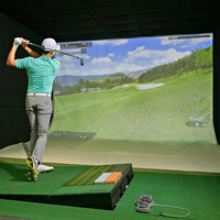 Simulateur de tennis de haute qualité, nouveau simulateur de golf AR intérieur, populaire auprès des entreprises et des centres d'entraînement de golf