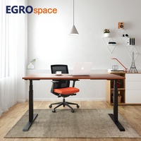 Bureau de travail électrique à double moteur EGROspace, réglable en hauteur, ergonomique, pour position assise ou debout