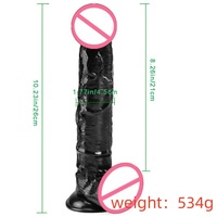 Dildos réalistes de 10,4 pouces avec ventouse puissante, jouets sexuels noirs et roses, plug anal pour femmes, jouets de masturbation pour le point G