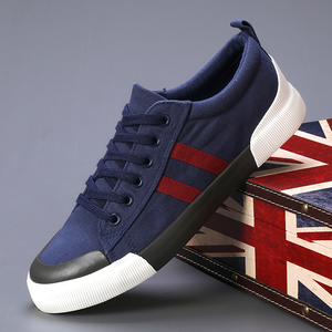 Fashion Classic Lightweight Breathable Lace up Low Top Flat Walking Casual Sport Footwear <b>Men</b> <b>Canvas</b> <b>Shoes</b> with Big Size - Product Image 3