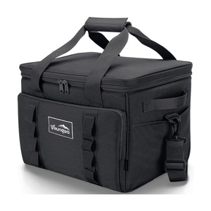 Free sample Large capacity, foldable, insulated thermal cooler lunchbox <b>bag</b> with handle and sling strap - Product Image 3
