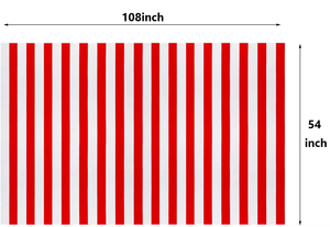 Phong cách hiện đại Đảng xiếc giáng sinh màu đỏ và trắng sọc nhựa dùng một lần không thấm nước bảng vải - Product Image 6