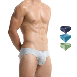 Calzoncillos bóxer de bikini de punto con cintura, transpirables, ecológicos, de algodón/spandex multicolor puro, con logo personalizado al por mayor - Product Image 4