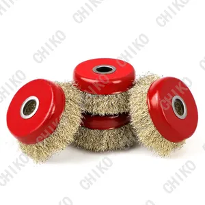 Sikat kawat baja terpilin berbentuk mangkuk simpul putar cangkir baja bulat sikat kawat bentuk mangkuk untuk penggiling sudut - Product Image 1