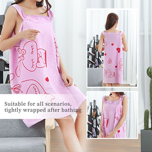 Robe de bain en <span class=keywords><strong>microfibre</strong></span> pour femme, sublimation - Product Image 3