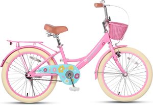 <b>Girls</b> <b>20</b>-<b>Inch</b> Kids <b>Bike</b> 2-13 Years Old Princess Style Carbon Steel Frame Doll-Seat Basket Training Wheels Multiple Adjustable Sa - Product Image 5