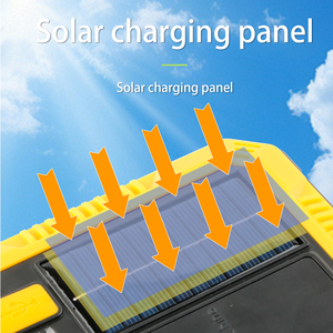 Lampada Portatile Multifunzione a Tre Sorgenti Luminose per Casa, Campeggio Esterno, Emergenze, Power Bank <span class=keywords><strong>con</strong></span> <span class=keywords><strong>Ricarica</strong></span> <span class=keywords><strong>Solare</strong></span> - Product Image 3