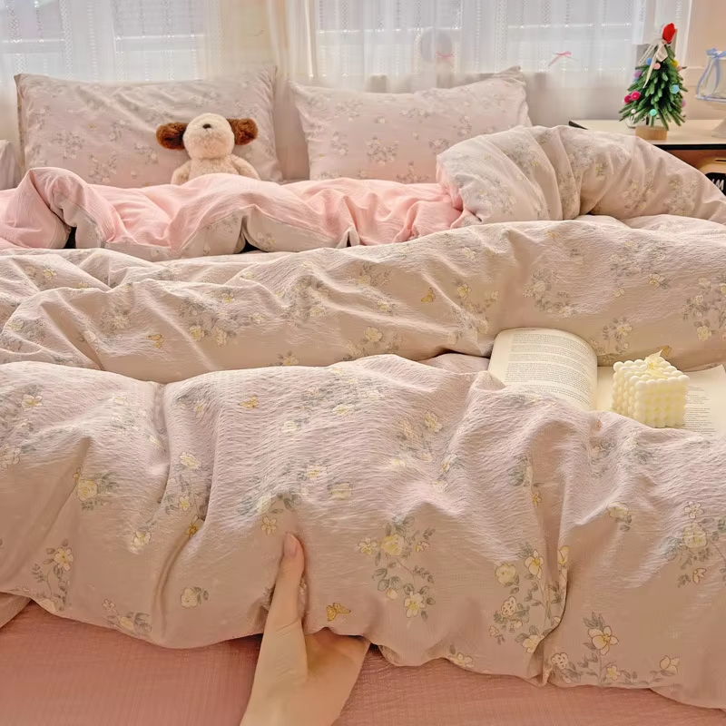 Lit de 1,5 m [ensemble de chapeaux de lit]-convient pour le noyau de couette 200*230