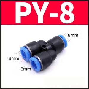 Connecteur en Y PY de haute qualité pour tuyau d'air de frein de camion, en plastique, pour pièces de freinage pneumatique de camion, modèles PY-4, PY-12, PY-10 - Product Image 3