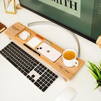 Organisateur de bureau en bois personnalisé imprimé UV, design moderne et élégant, cadeaux d'affaires personnalisés pour la fidélisation des clients et les clients fidèles