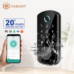 Kunci pintu elektronik rumah pintar, kunci pintu Digital Wifi Tuya sidik jari, kunci pintar 2025 - Product Image 1