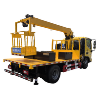 Camion grue meilleur prix SQS125 5 tonnes grue montée sur camion à vendre